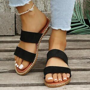 Women's strap slide sandals